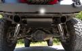 Black Jeep JK Exhaust Kit with black tips