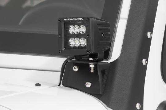 Affordable LED lights mounted on Jeep 